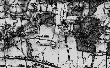 Old map of Britwell in 1896