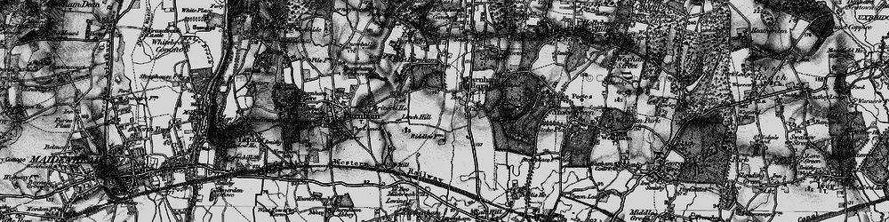 Old map of Britwell in 1896