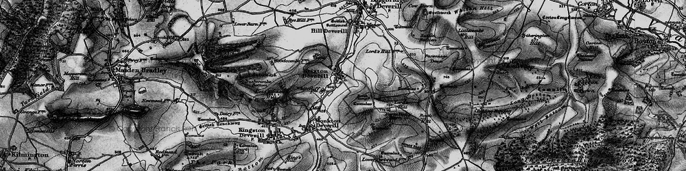 Old map of Brims Down in 1898