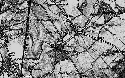 Old map of Broad Colney in 1896