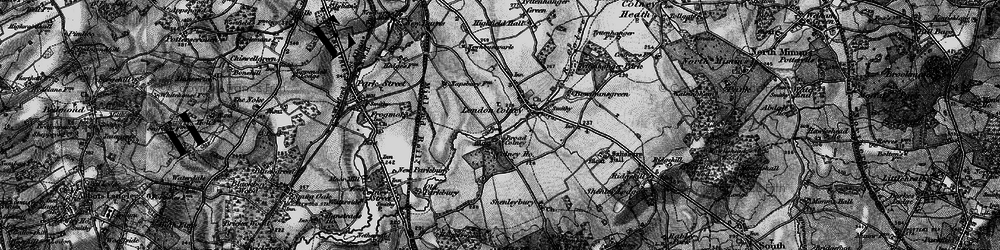 Old map of Broad Colney in 1896