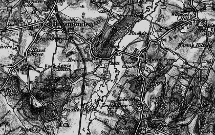 Old map of Broad Ford in 1895