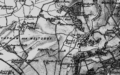 Old map of Broad Ings in 1898