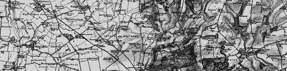 Old map of Broad Ings in 1898