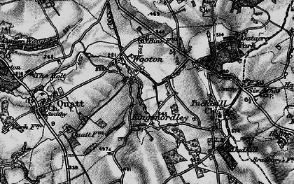 Old map of Broad Lanes in 1899