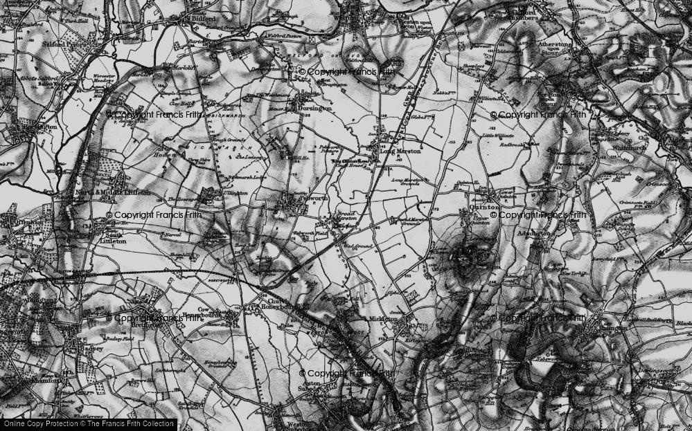 Old Map of Broad Marston, 1898 in 1898