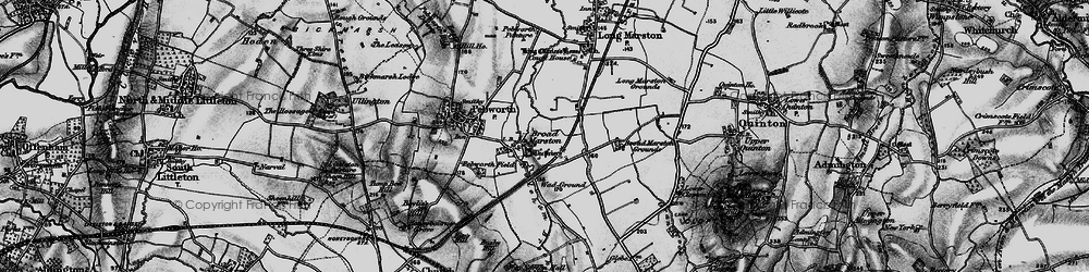 Old map of Broad Marston in 1898