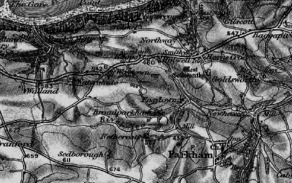 Old map of Broad Parkham in 1895