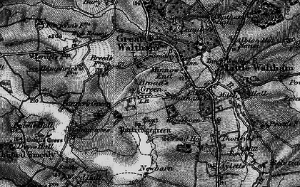 Old map of Broad's Green in 1896