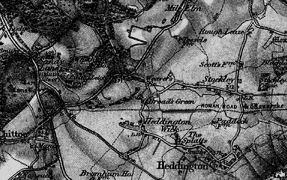 Old map of Broad's Green in 1898