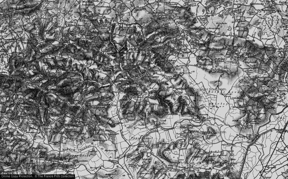 Old Map of Broad Tenterden, 1895 in 1895