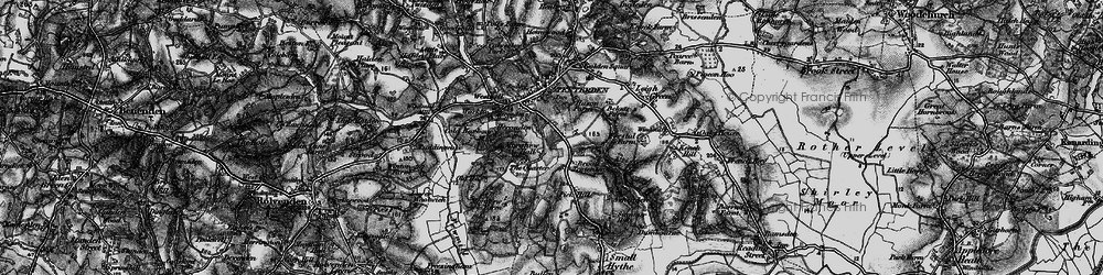 Old map of Broad Tenterden in 1895