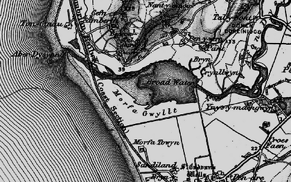 Old map of Aber Dysynni in 1899