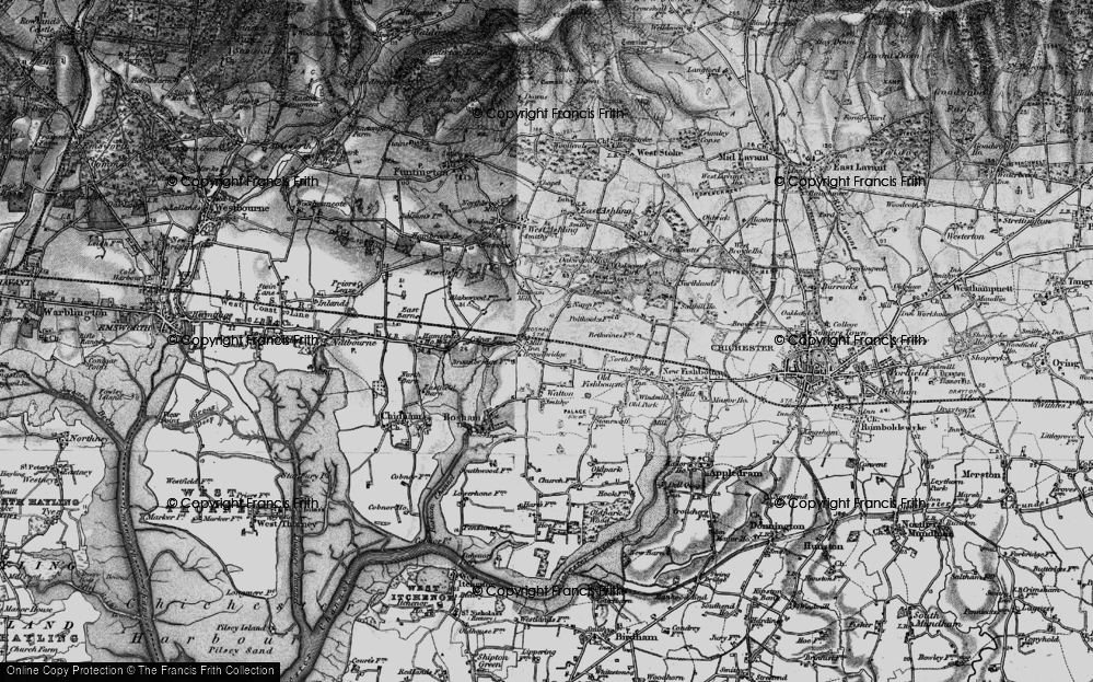 Old Map of Broadbridge, 1895 in 1895