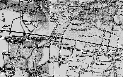 Old map of Broadbridge in 1895