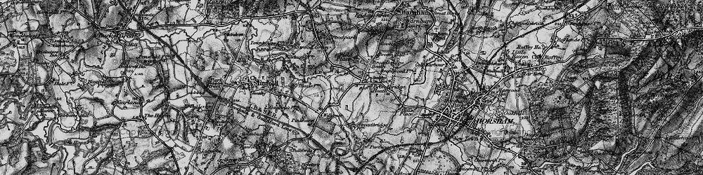 Old map of Broadbridge Heath in 1895