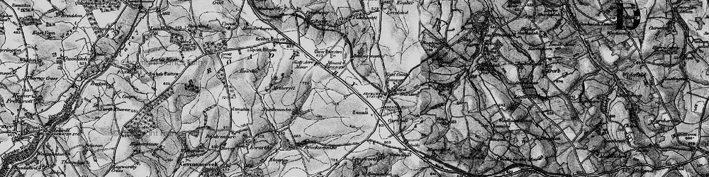 Old map of Broadbury in 1895