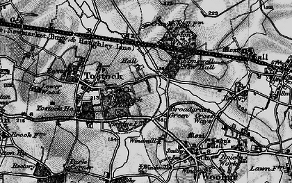 Old map of Broadgrass Green in 1898