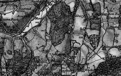 Old map of Brickendonbury in 1896