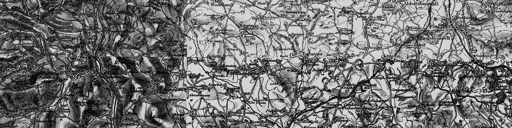 Old map of Broadhempston in 1898