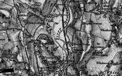 Old map of Broadholm in 1895