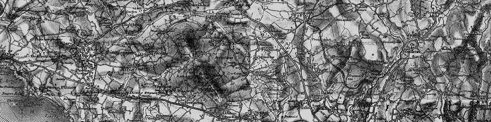 Old map of Broadlane in 1895