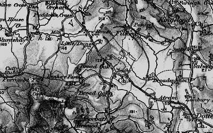 Old map of Broadoak in 1898