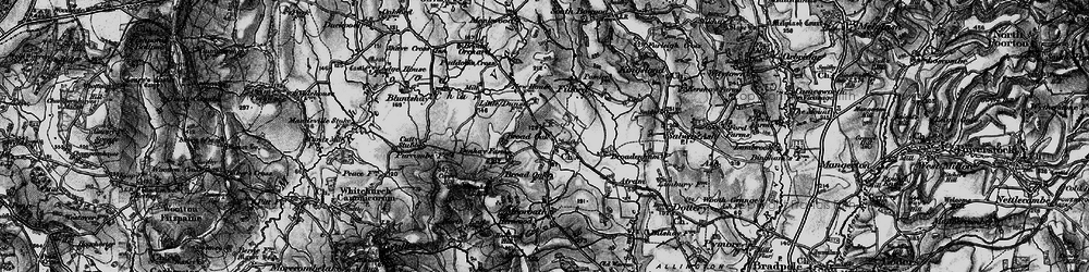 Old map of Broadoak in 1898