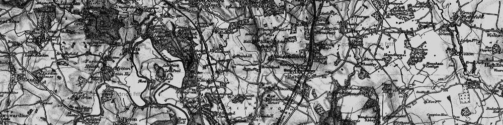Old map of Broadoak in 1899