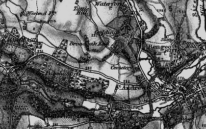 Old map of Broadoak End in 1896
