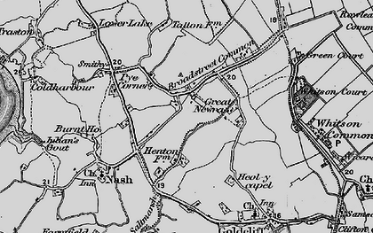 Old map of Broadstreet Common in 1898
