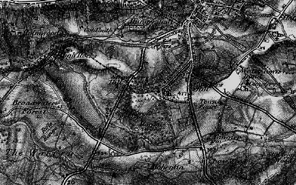 Old map of Broadwater Down in 1895
