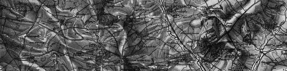 Old map of Broadwell Hill in 1896