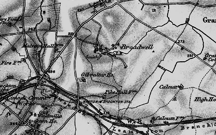 Old map of Caldecote Village in 1898