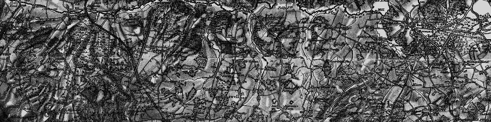 Old map of Brock's Green in 1895