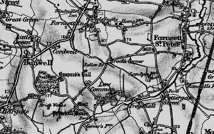 Old map of Brock's Watering in 1898