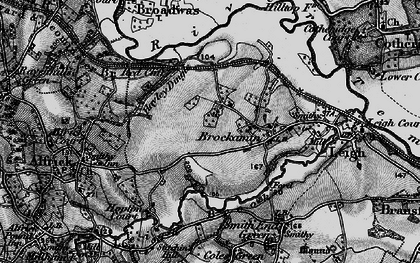 Old map of Brockamin in 1898