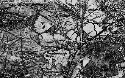 Old map of Brockenhurst in 1895