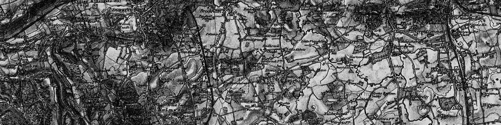 Old map of Brockham Park in 1896