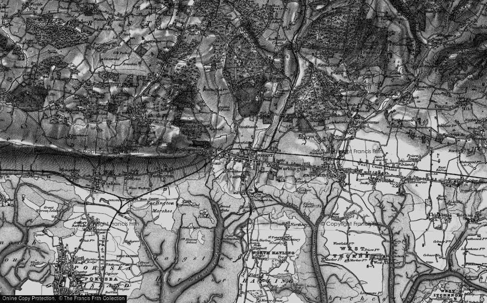 Old Map of Brockhampton, 1895 in 1895