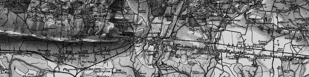 Old map of Brockhampton in 1895