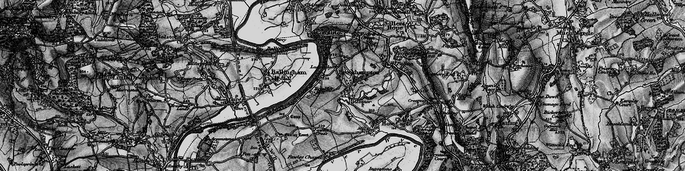 Old map of Brockhampton in 1896