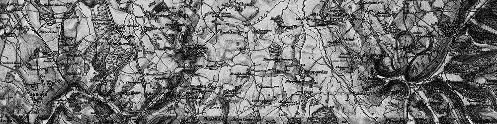 Old map of Brockhampton Green in 1898