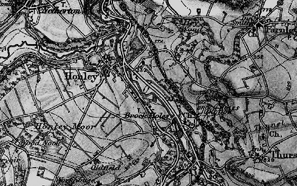 Old map of Brockholes in 1896