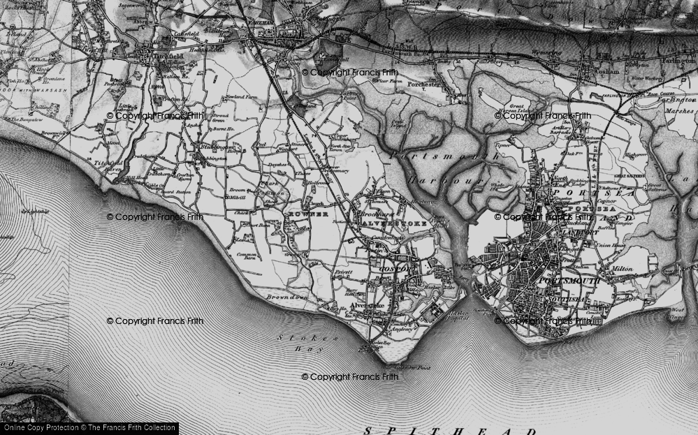 Old Map of Brockhurst, 1895 in 1895