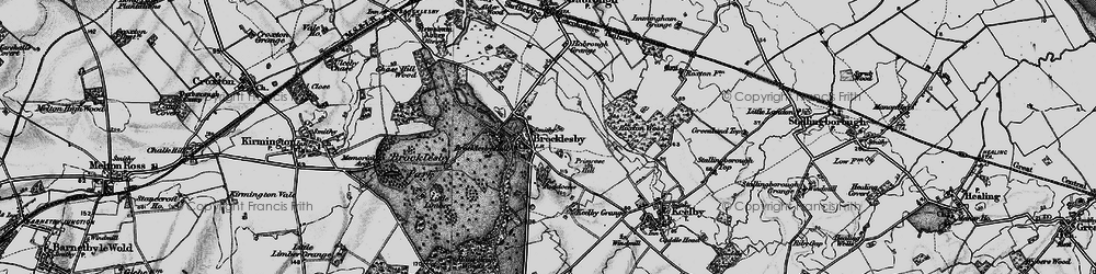 Old map of Brocklesby Park in 1895
