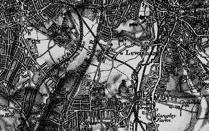 Old map of Brockley in 1896