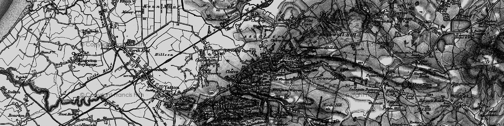 Old map of Wrington Warren in 1898