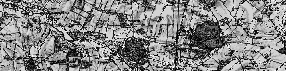 Old map of Brockley Corner in 1898