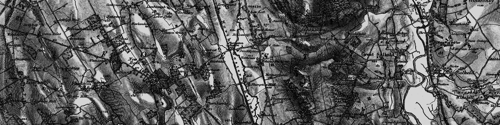 Old map of Bowscar in 1897